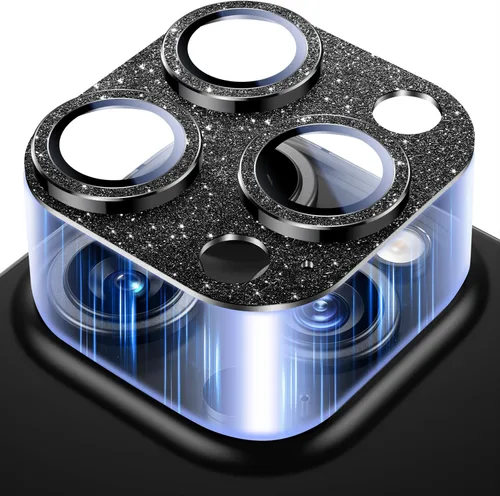 Vista 66 de Uyiton Compatible con iPhone 17 Protector de Lente de Cámara - [No es Fácil de Romper][Fuerte Adsorción][Compatible con Fundas] Protector de Cámara