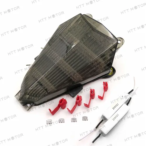 Vista 9 de MT046 - Luz trasera transparente compatible con Yzf R6 Yzf-R6 2006 2007 2008 2009 2010 2011 2012 2013
