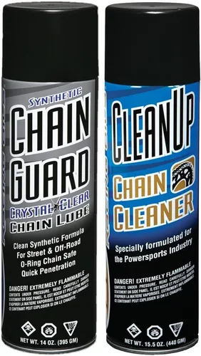 Vista 2 de Maxima Syn Chain Guard Ultimate Chain Care Combo Kit de 3 unidades en aerosol
