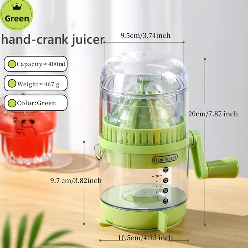 Vista 3 de Exprimidor manual de frutas para sandía, limón, uva, granada con cortador de sandía, cortador de frutas de acero inoxidable 2 en 1, extractor