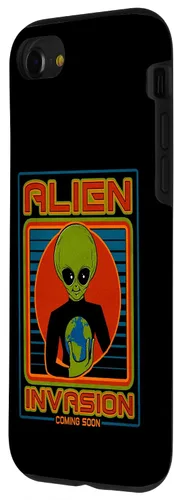 Vista 47 de Funda para iPhone 13 Pro Max Alien Invasion 1984 Tech Noir Distopía