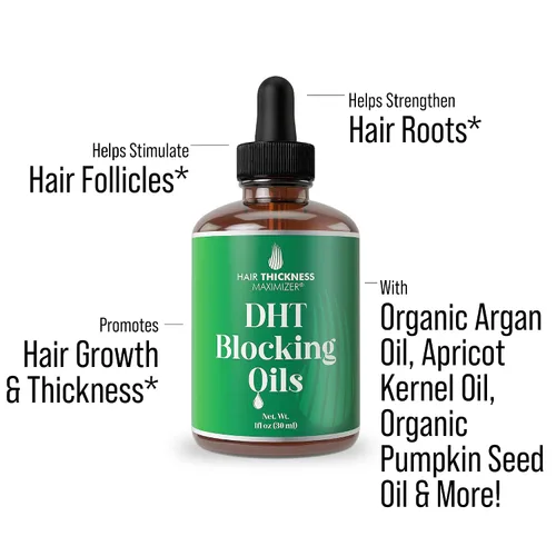 Vista 2 de Bloqueador de DHT para Mujeres, Hombres – Fortalece y Hidrata el Cabello Fino y Seco para un Cuero Cabelludo con Mejor Aspecto – Suero Vegano y Sin