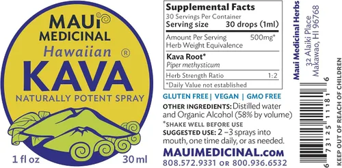 Vista 4 de Aerosol de raíz de kava hawaiana 1oz