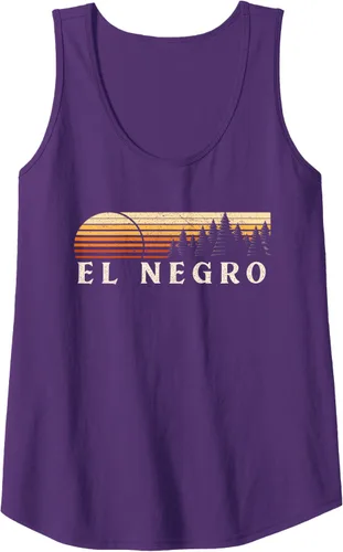 Vista 9 de El Negro, PR Vintage Evergreen Sunset Eighties Retro Tank Top