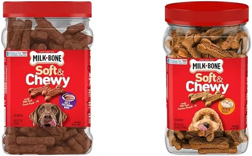Vista 20 de Milk-Bone Golosinas suaves y masticables Mini para perros, pollo, 18 onzas Hechas con pechuga de pollo real
