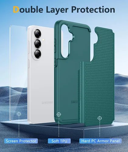 Vista 270 de FNTCASE Funda para iPhone 17 Pro: Fundas delgadas translúcidas de color azul claro compatibles con MagSafe, protección completa de la cámara