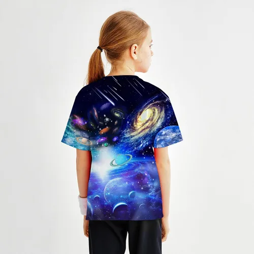 Vista 4 de Hgvoetty Camisetas para niños y niñas con gráficos 3D, camisetas unisex de manga corta para niños de 6 a 16 años