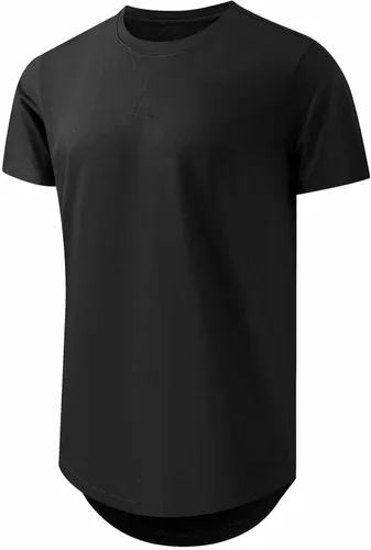 Vista 2 de JMIERR Paquete de 3 camisetas de algodón Hipster Hip Hop de cuello redondo para hombre