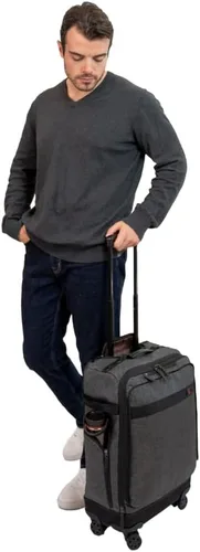Vista 6 de ONLI TRAVEL Revolution Expandible Spinner Cabe debajo de la mayoría de los asientos del avión. Expandible, con dos bolsillos laterales., Negro -, De