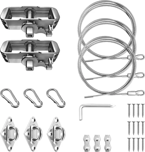 Vista 9 de Kit de accesorios para toldo con tensores de 6 pulgadas para instalación de toldo rectangular