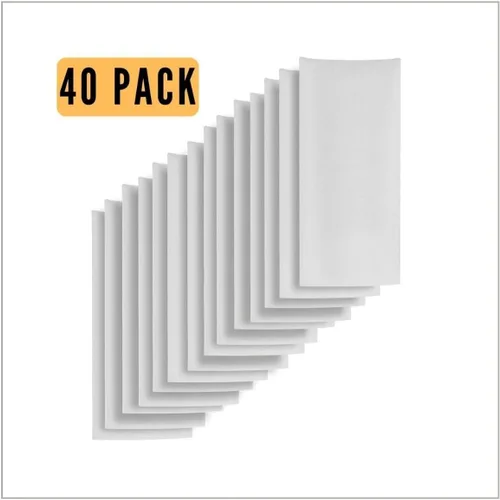 Vista 2 de Dabpress Paquete de 40 bolsas de filtro de té de nailon blanco de 37 micras de 2x4.5 pulgadas