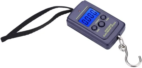 Vista 8 de Báscula de pescado con pantalla LCD retroiluminada, báscula digital impermeable de hasta 88 libras / 88.2 lbs, báscula de peso portátil para colgar