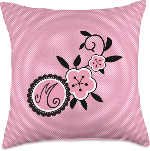 Vista 5 de Miraculous Mariquita Marinette Dupain-Cheng Flowers Throw Pillow