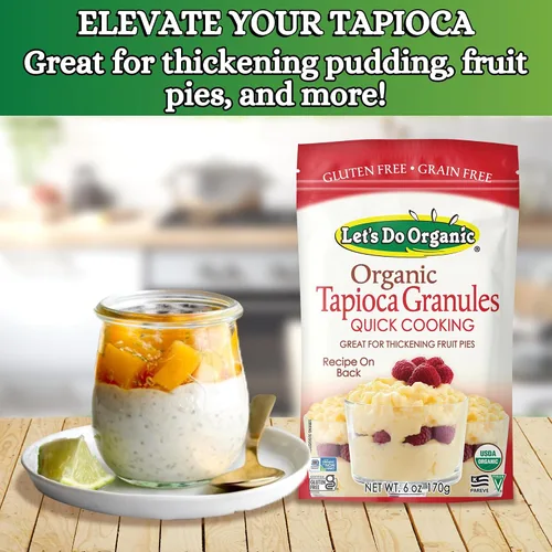 Vista 3 de Let's Do Organic s Gránulos orgánicos de tapioca, 6 oz