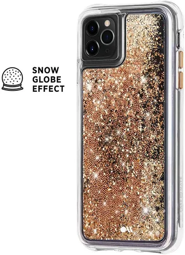 Vista 3 de Case-Mate - WATERFALL - Funda con purpurina para iPhone 11 Pro - 5.8 pulgadas - Oro