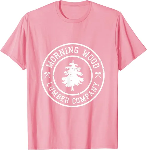 Vista 27 de Camiseta de madera de la mañana cómica Lumber Company Tee T-Shirt Negro