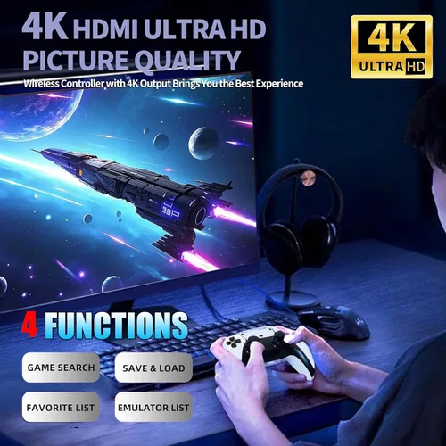 Vista 7 de Retro Game Console 40000+ Games,Game Stick,Plug and Retro Play Video Games for TV-SHh5.Video Game Consoles