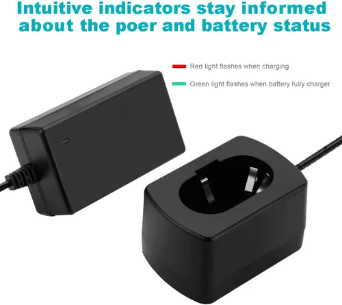 Vista 6 de CREABEST Paquete de 2 baterías Ni-MH de 9.6 V 3500 mAh compatibles con Makita 9000 9001 9002 9033 9600 96003 193890-9 192696-2 632007-4 e incluye un