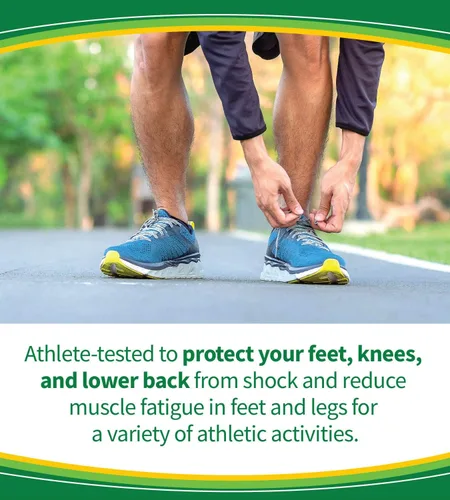 Vista 6 de Dr. Scholl's Plantillas deportivas (paquete de 2)/ Absorción superior de impactos y soporte de arco para reducir la fatiga muscular y el estrés