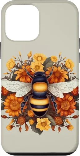 Vista 16 de iPhone 16 Boho Flower Bee Honey Beekeeper Daisy Sunflower Bee Case