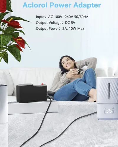 Vista 6 de Aclorol Fuente de alimentación de 5V 2A AC 100-240V a DC Adaptador de corriente de conmutación DC 5Volt 2A 10W Convertidor de alimentación universal