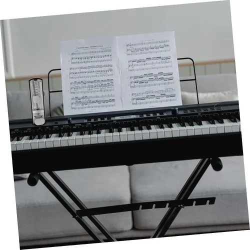 Vista 8 de MILISTEN Metrónomo mecánico universal mini metrónomo para guitarra de piano (caoba)