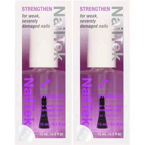 Vista 11 de Nail Tek Ridge Filler Formula 4 - Relleno transparente para uñas, capa base, esmalte fortalecedor de uñas para uñas débiles y dañadas, 0.5 onzas