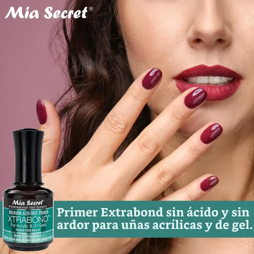 Vista 6 de Mia Secret 3 unidades sin ácido imprimación Xtra Bond acrílico UV Gel 0.5 fl oz