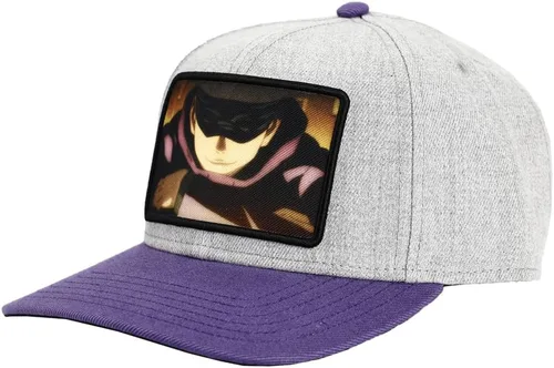 Vista 2 de Bioworld Satoru Gojo Sublimated Bordado Patch Snapback Sombrero Blanco