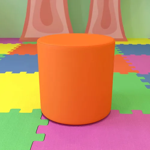 Vista 11 de EMMA + OLIVER Círculo flexible de asientos suaves de 18" H para aulas y espacios comunes - rojo For Classrooms and Common Spaces, Flexible Seating