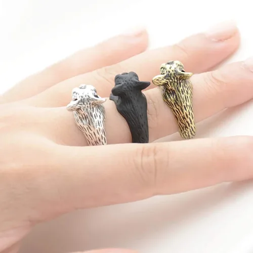 Vista 6 de Queenbox - Anillo para mujer, diseño de bulldog francés