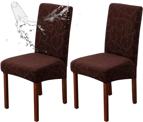 Vista 16 de Genina Fundas impermeables para sillas Parsons de comedor, fundas elásticas para sillas Parsons para comedor, cocina, funda protectora para silla
