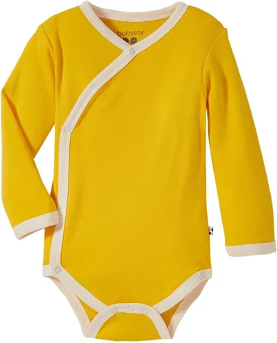 Vista 15 de Babysoy Kimono de algodón orgánico de manga larga Onesie Bodysuit