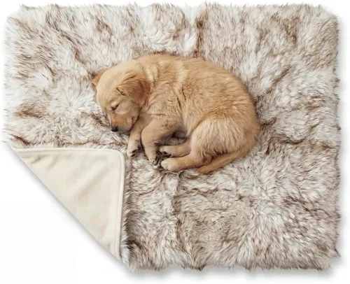 Vista 13 de IHAPPYDOG Manta impermeable de piel sintética para perro, manta para mascotas y protector de sofá para sofá, cama, muebles, funda de felpa