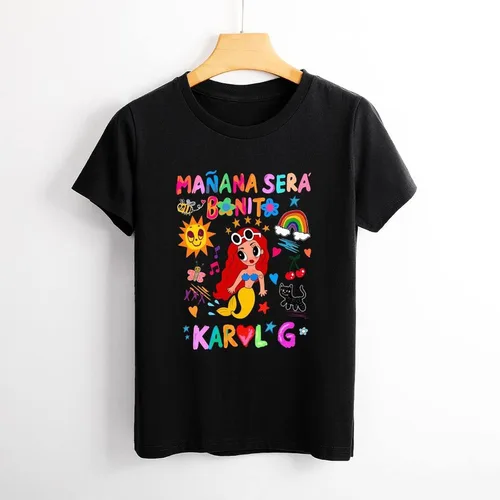 Vista 3 de Camiseta casual para mujer, camiseta de manga corta, camiseta de verano