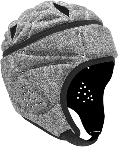 Vista 17 de Charque Casco suave para fútbol de bandera, casco de rugby para niños y adultos, casco acolchado suave para fútbol Scrum Cap protector de cabeza