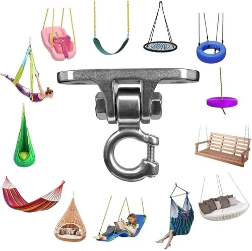 Vista 7 de 2 accesorios para columpios, perchas de columpio resistentes, para patio, porche, columpio, bolsa de arena, soporte de hamaca de yoga, soporte