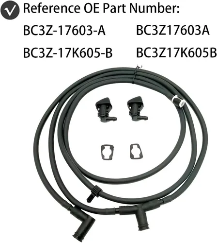 Vista 2 de Kit de manguera de boquilla de limpiaparabrisas para Ford F250 F350 F450 F550 Super Duty 2011-2016 reemplaza BC3Z-17603-A BC3Z-17K605-B
