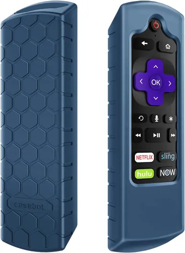 Vista 11 de CaseBot Funda de silicona para control remoto Roku Voice RCA1R/RCAL7R Verde que brilla en la oscuridad