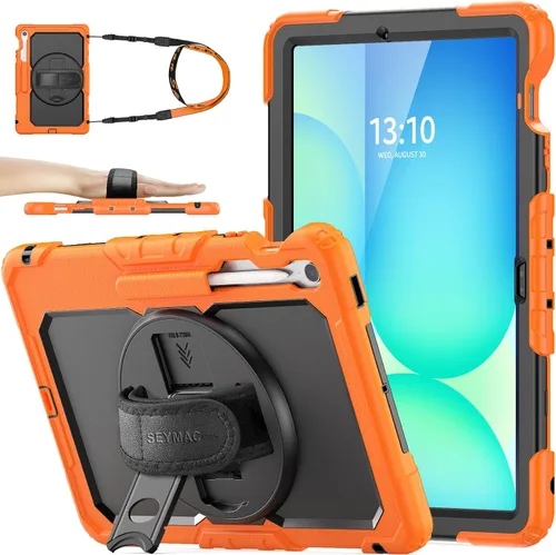 Vista 31 de SEYMAC stock Funda para Samsung Galaxy Tab S10 Lite / S10 FE / S9 FE 5G / S9 Funda para Tableta 10.9''/ 11'' Protectora con Protector de Pantalla