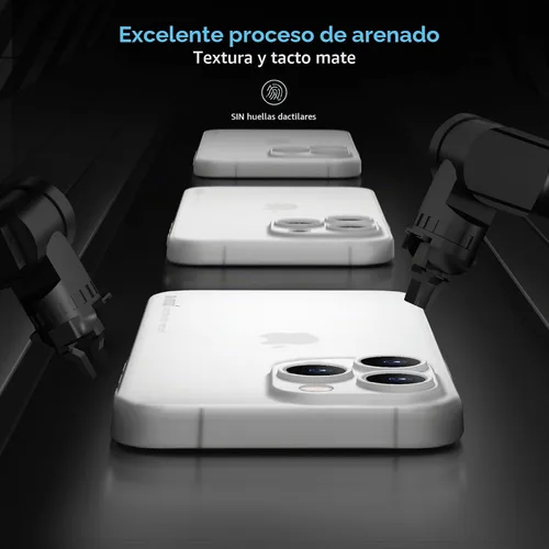 Vista 6 de memumi Funda ultradelgada para iPhone 15 Pro, cubierta para lente de cámara, protección completa, 0.012 in, revestimiento ligero mate, carcasa