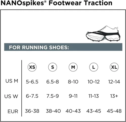 Vista 4 de Kahtoola 1st Gen NANOspikes Footwear Traction for ICY Winter Road Running & Walking