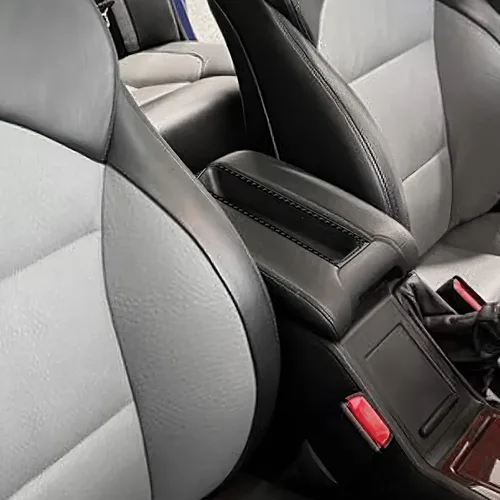 Vista 4 de AIRSPEED Para BMW M5 E39 Cubierta del marco de la caja del reposabrazos de la consola central, calcomanía de fibra de carbono accesorios interiores