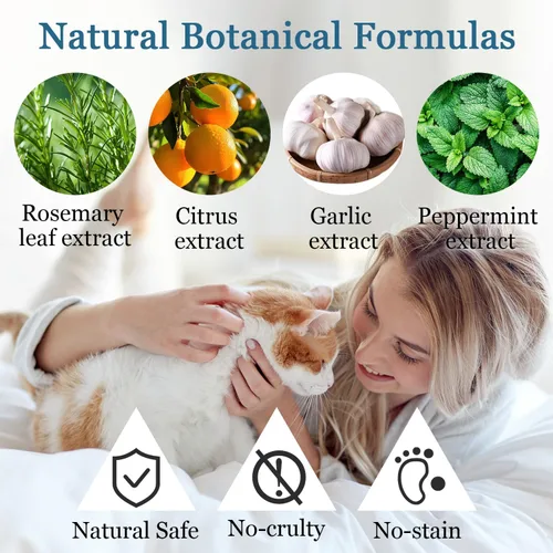 Vista 2 de Spray disuasorio para gatos, repelente natural y seguro para gatos en interiores y exteriores, ayuda de entrenamiento eficaz, disuasorio