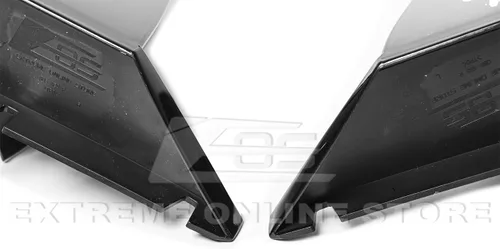 Vista 5 de Sustitución para Corvette C7 2014-2019 Z06 Estilo Etapa 3 Parachoques Frontal Inferior Divisor Lateral con Aleta