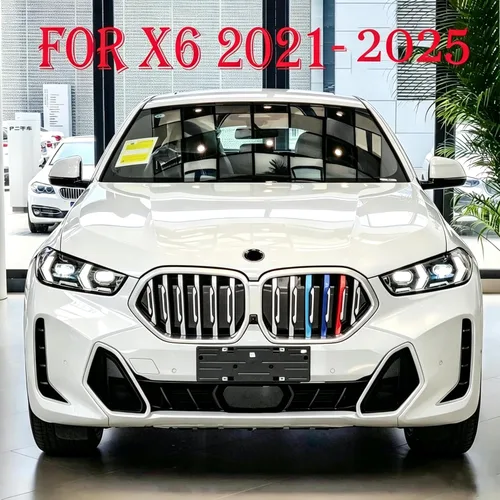Vista 7 de Insertos de parrilla automotriz para BMW X6 G06 2026-2020 de 6 haces (no para parrilla doble X6), accesorios de parrilla delantera