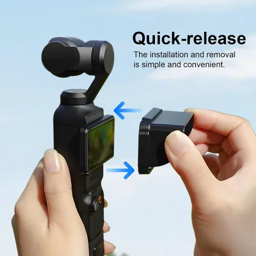 Vista 2 de Parasol de pantalla para DJI Osmo Pocket 3, protector de parasol antirreflejo, cubierta rígida de ABS para mayor visibilidad con luz brillante