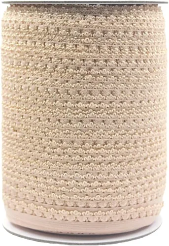 Vista 50 de Bristlegrass Picot Loop - Banda elástica para coser de 1/2 pulgada, 0.512 in, corona de carrete con volantes, cinta elástica para atar el cabello
