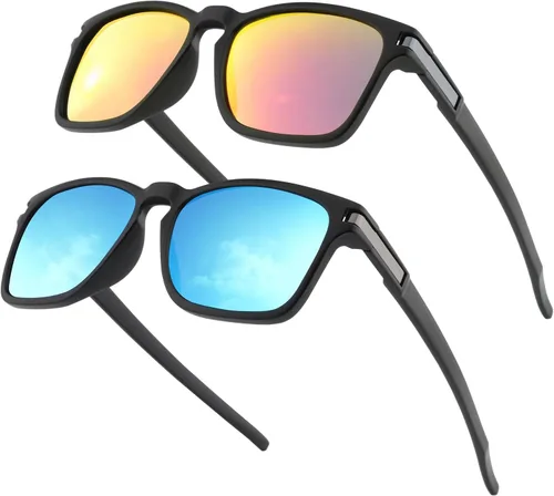 Vista 9 de Solsun Polarized Sunglasses for Men Woman, Sport Wrap Around Sun Glasses UV Protection for Fishing Driving Cycling