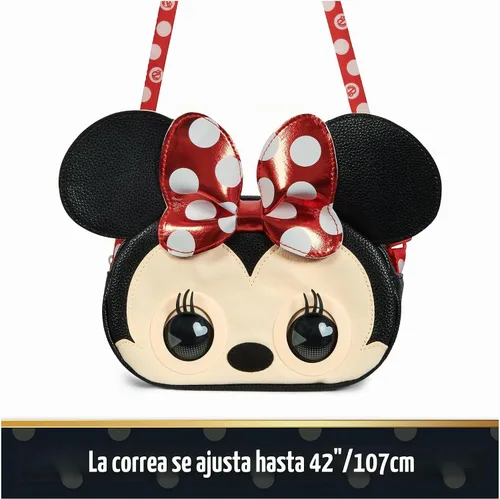 Vista 9 de Purse Pets, Disney Minnie Mouse Officially Licensed Interactive Pet Toy & Kids Purse